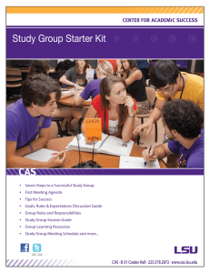 Study Group Starter Kit