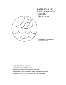 Guidelines for Environmentally Friendly Structures