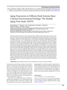 Aging Trajectories in Different Body Systems Share Common