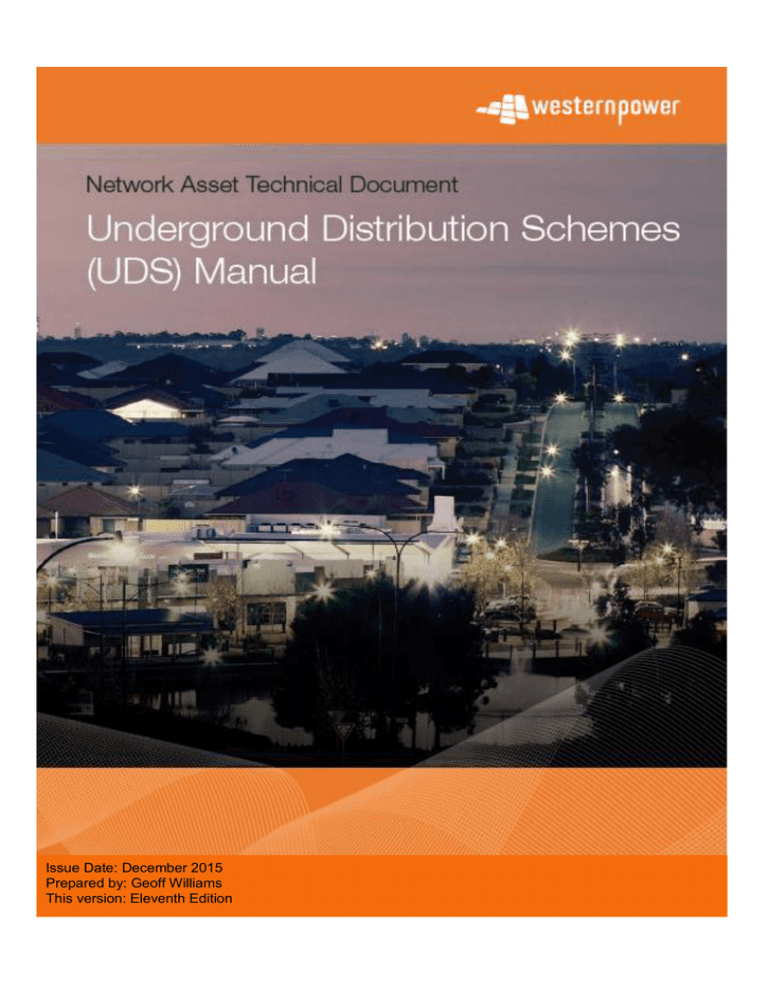 Underground Distribution Schemes (UDS) Manual