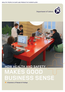 How Health and Safety Makes Good Business Sense