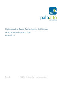 Route Redistribution and Filtering TechNote - Rev B