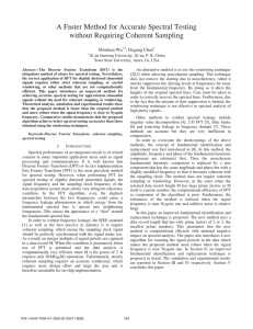 A Faster Method for Accurate Spectral Testing without Requiring