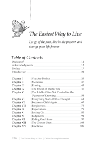 3 FREE chapters - The Easiest Way to Live