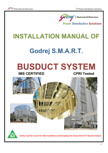 BUSDUCT SYSTEM - Godrej Busbar