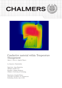 Master`s Thesis: Conductive material within Temperature Management