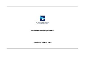 Updated Asset Development Plan Revision of 26 April,2016