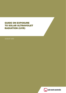 guide on exposure to solar ultraviolet radiation