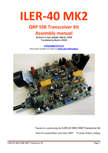 ILERDA-40 SSB Transceiver Kit