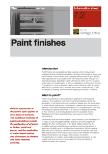 Maintenance Series 7.2: Paint Finishes