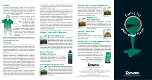 Resene Caring for your paint finish brochure