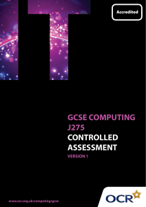 gcse computing j275 controlled assessment