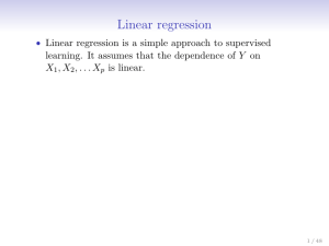 Linear regression