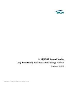 2016 Long-Term Hourly Peak Demand and Energy