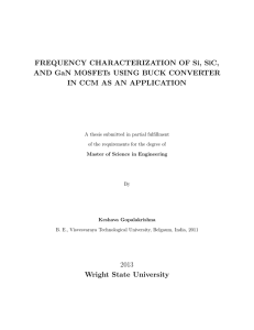 FREQUENCY CHARACTERIZATION OF Si, SiC, AND GaN