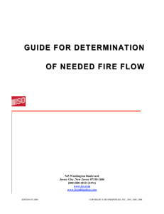 guide for determination of needed fire flow