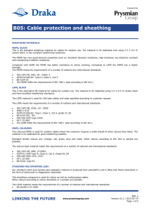 B05: Cable protection and sheathing