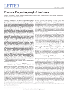 Photonic Floquet topological insulators