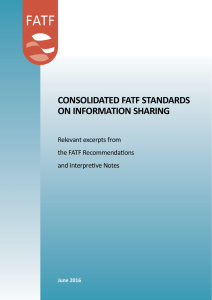 The Consolidated FATF Standards on Information Sharing