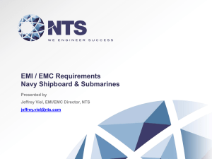EMI / EMC Requirements for Navy Shipboard and Submarine