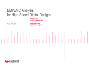 EMI/EMC Analysis for High Speed Digital Designs