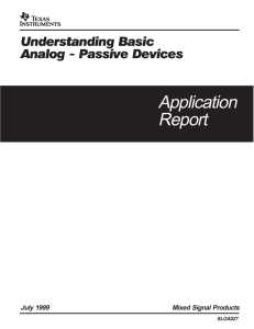 Understanding Basic Analog Passive Devices