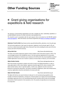 Directory of Grant-Giving Organisations