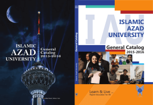 General Catalog - Islamic Azad University