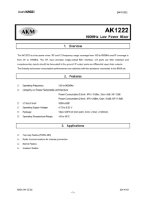 AK1222 - Asahi Kasei Microdevices Corporation