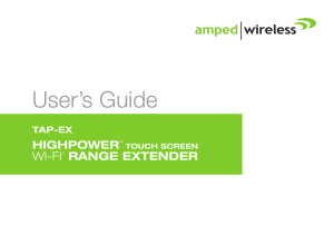 User`s Guide - Amped Wireless