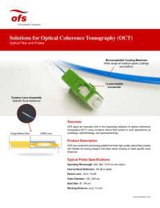 Solutions for Optical Coherence Tomography (OCT)