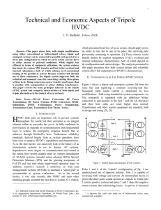 Technical and Economic Aspects of Tripole HVDC