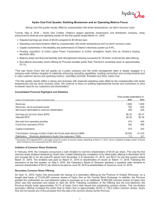 Q1 Quarterly Results