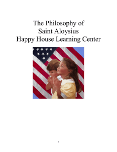 The Philosophy of Saint Aloysius Happy House