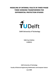 modeling of internal faults in three-phase three