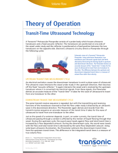 Transit-time Ultrasound Theory of Operation