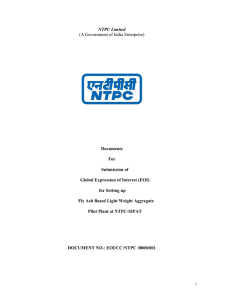 NTPC Limited (A Government of India Enterprise) Documents For