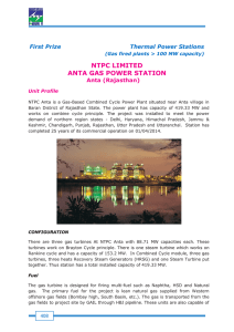 NTPC LIMITED ANTA GAS POWER STATION