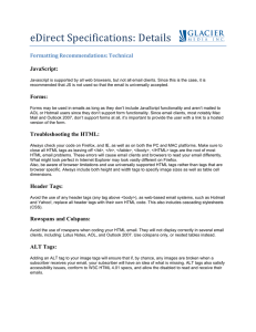eDirect Specifications