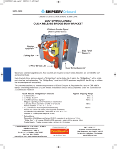 LEAF SPRING LOADED QUICK RELEASE BRIDGE BUOY BRACKET