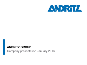 ANDRITZ roadshow presentation