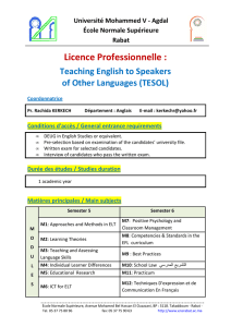 Licence Professio Licence Professionnelle :
