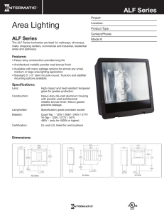 ALF Series Specification Sheet