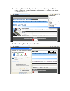 1. Before using the Container Configuration