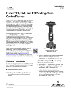 Fisher™ ET, EAT, and ETR Sliding