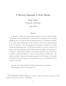 A Sectoral Approach to News Shocks