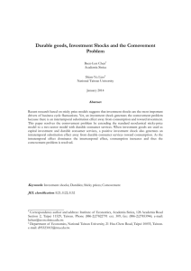 Durable goods, Investment Shocks and the Comovement Problem