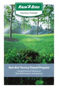 Rain Bird® Factory Trained Program