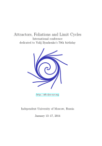 Attractors, Foliations and Limit Cycles
