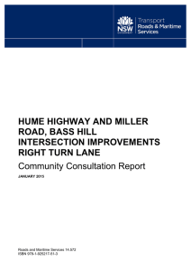 hume highway and miller road, bass hill intersection improvements
